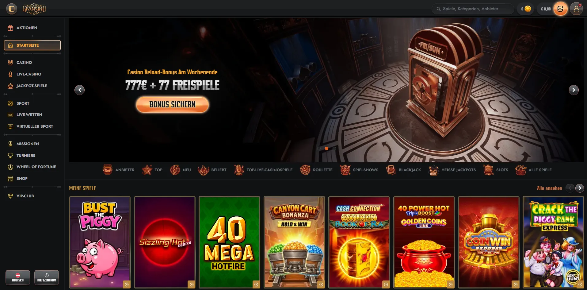 Gransino Casino Übersicht