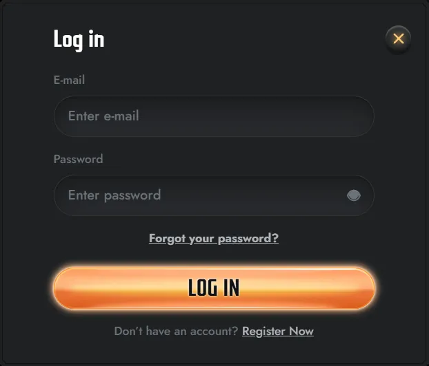 Gransino login page with account access and password recovery guidance