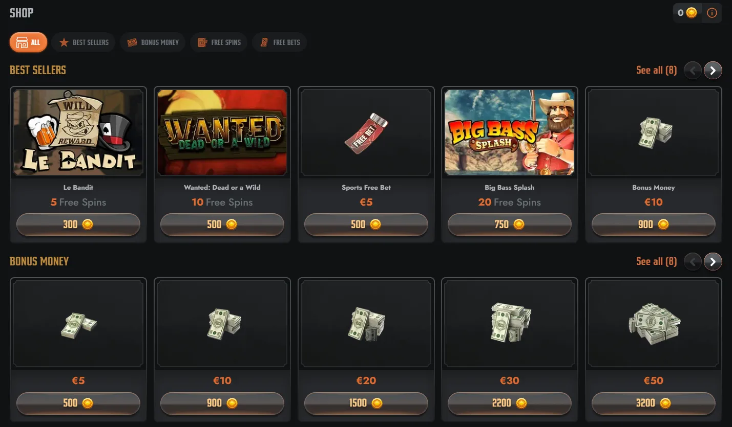 Gransino tournament rewards overview
