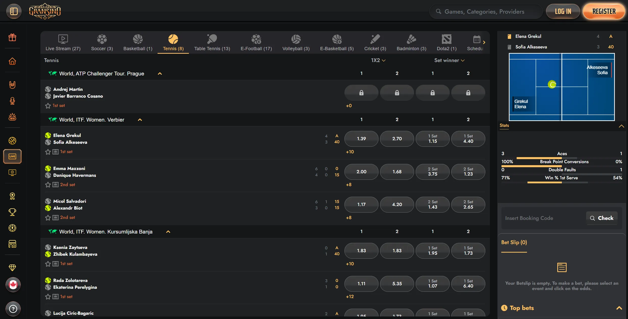 Sports betting coverage across major competitions