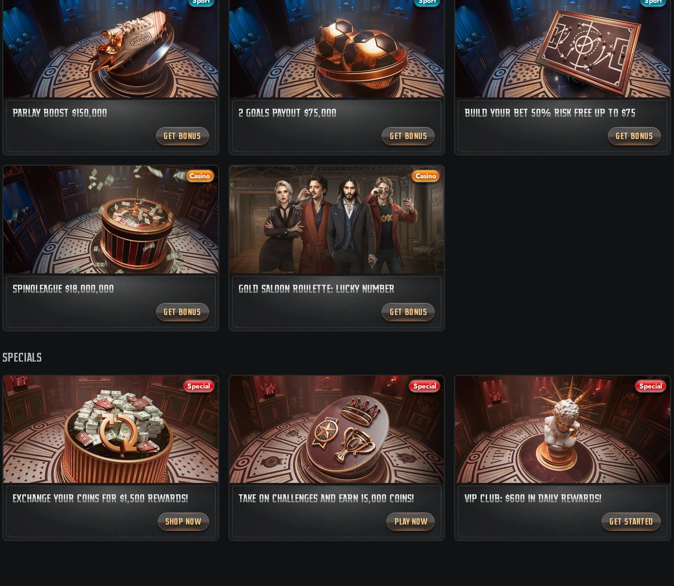 Gransino promotional offers overview