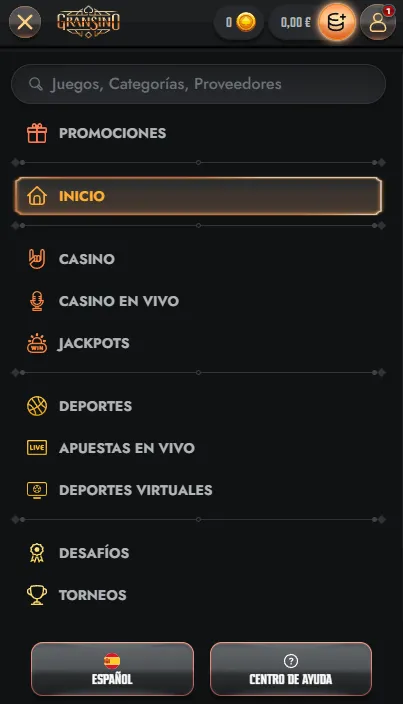 Opiniones sobre el acceso móvil de Gransino