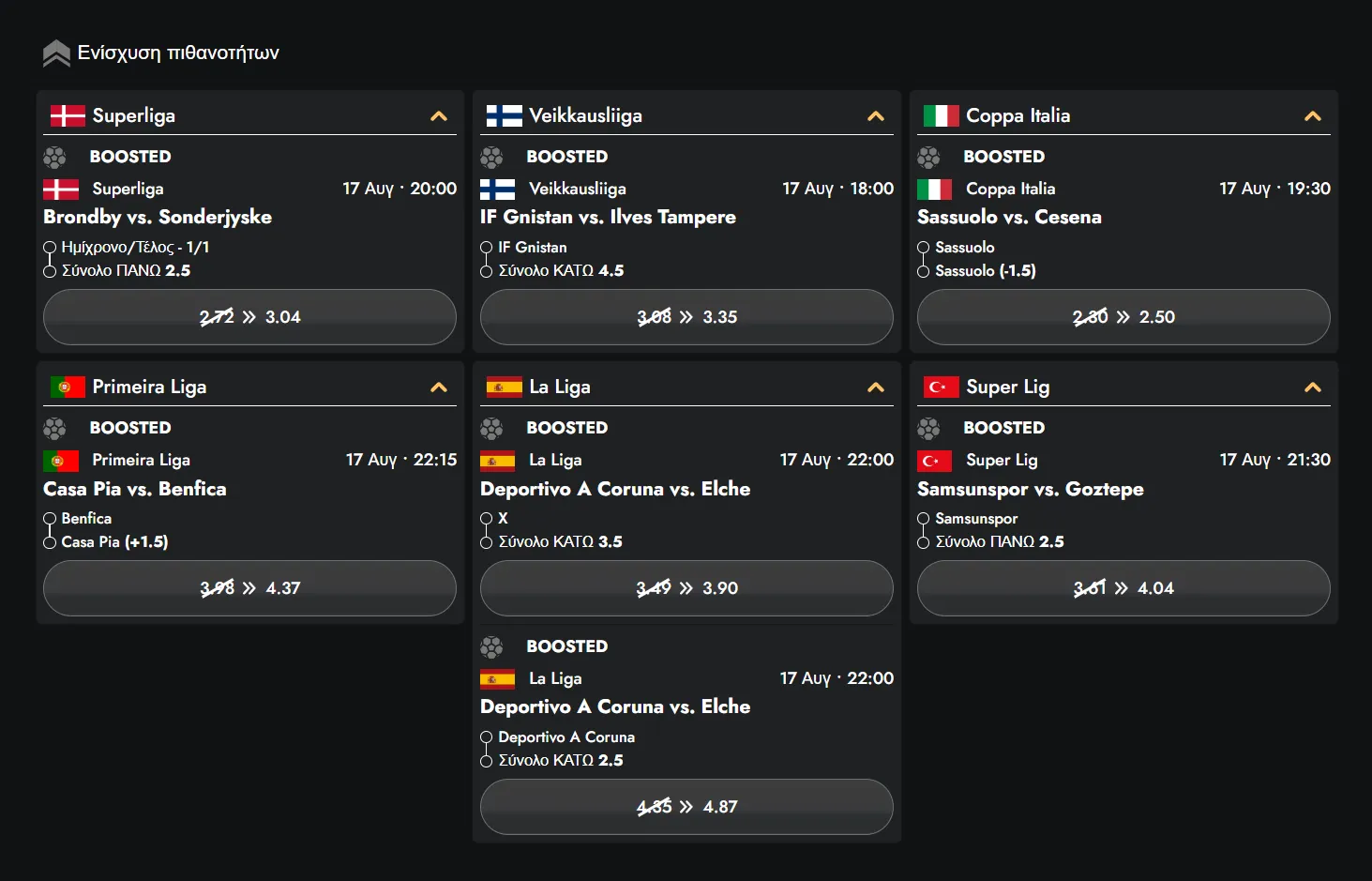 Bet Builder και συνδυαστικές επιλογές