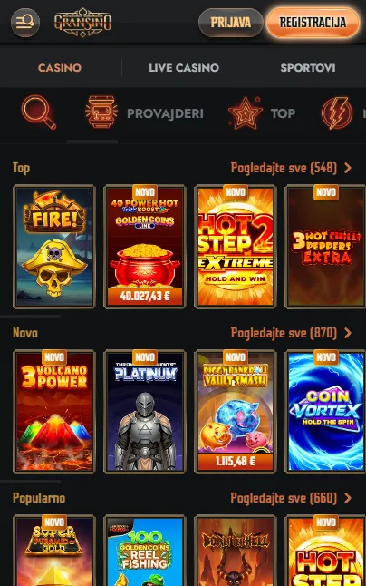 Mobilni pristup Gransinu