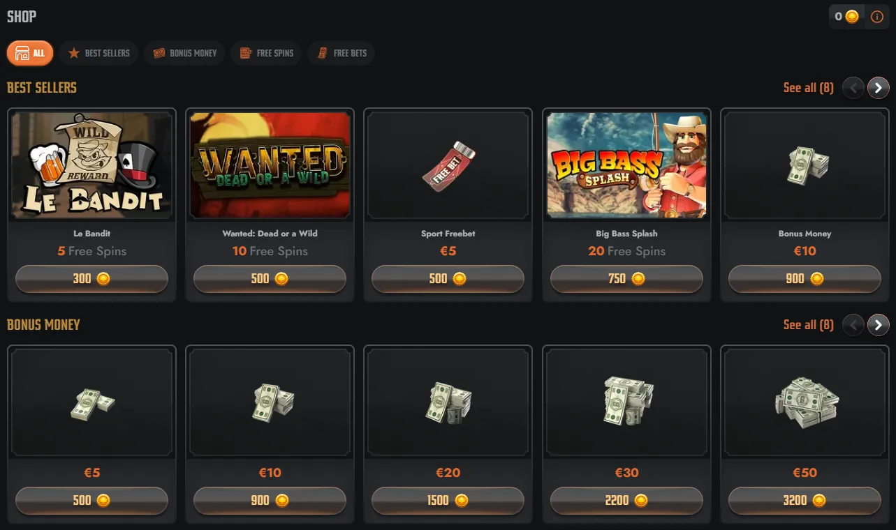 Gransino casino tournament rewards overview
