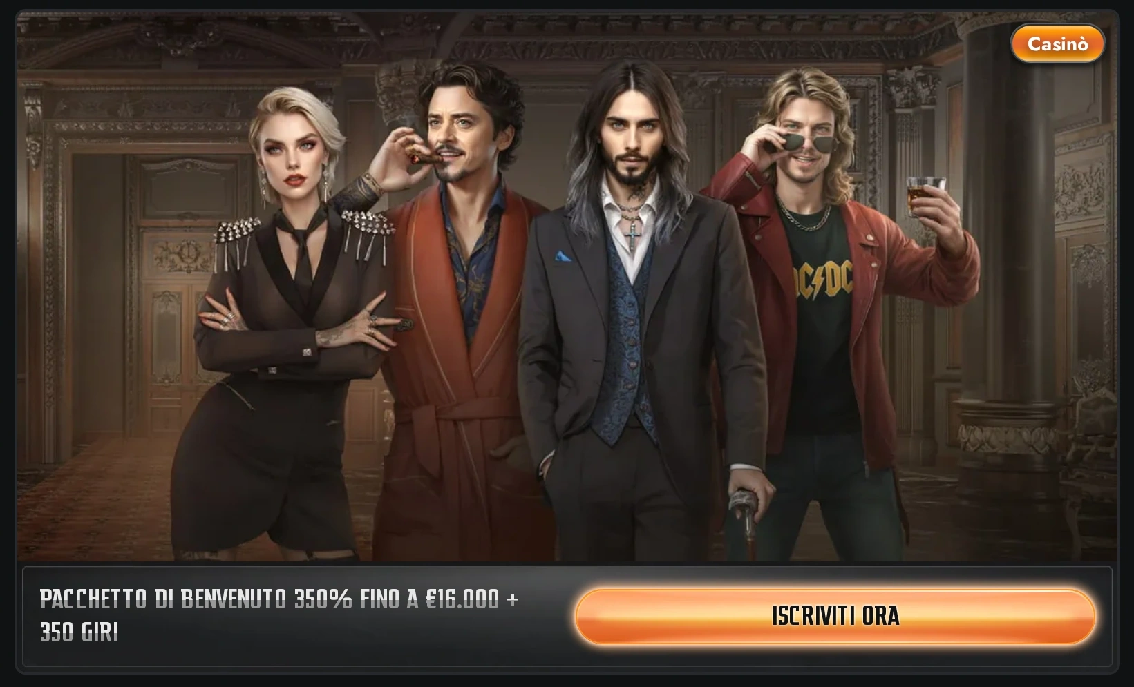 Bonus benvenuto casino Gransino con free spin