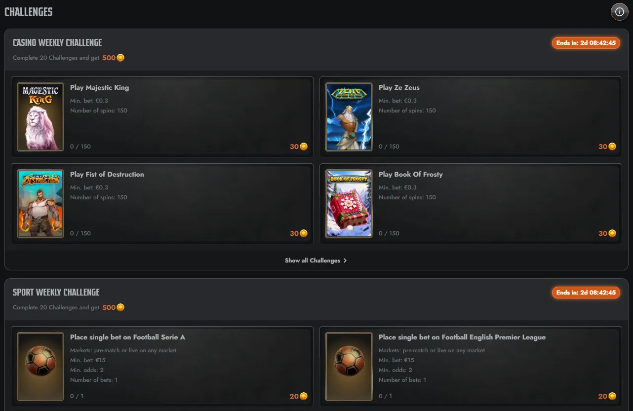 Gransino casino and sportsbook promotional offers