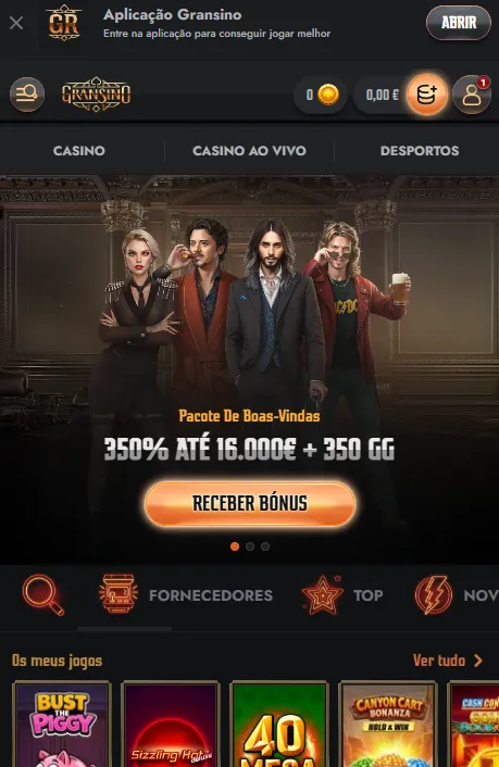 Experiência móvel Gransino